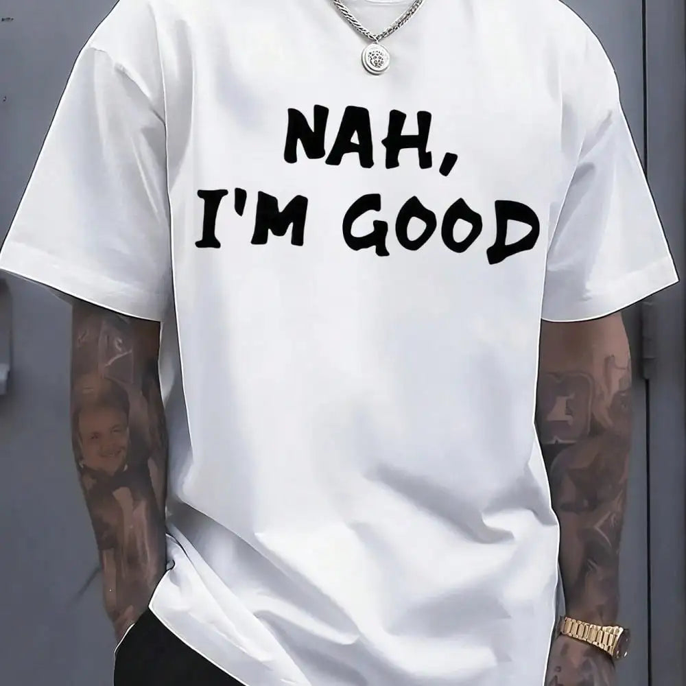 220 Grams Round Neck Short Sleeve Men's T-Shirt