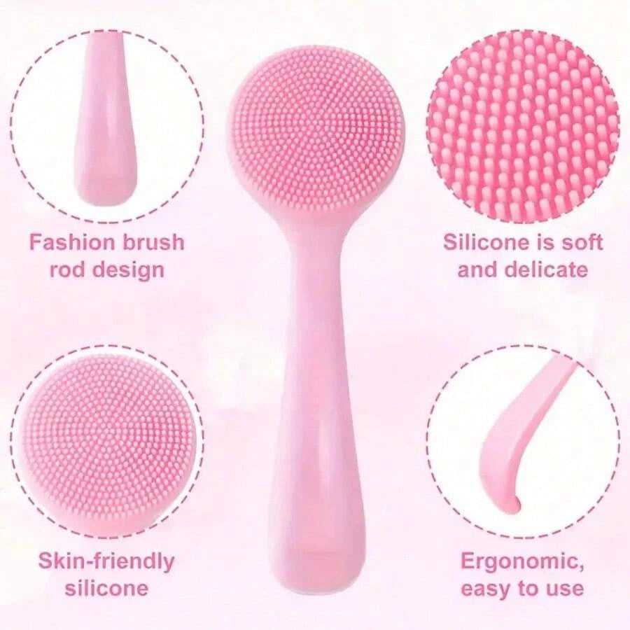 1/3/6Pcs Silicone Facial Cleansing Brushes Set - Gentle Exfoliating