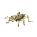 Soild Brass Cricket Figurines Miniatures Desktop Ornaments Tricky Spoof Insect Toy Retro Animal Small Statue Crafts Decorations
