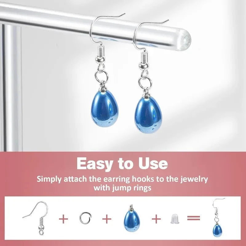 925 Silver Earring Hooks for Jewelry Making 300pcs DIY