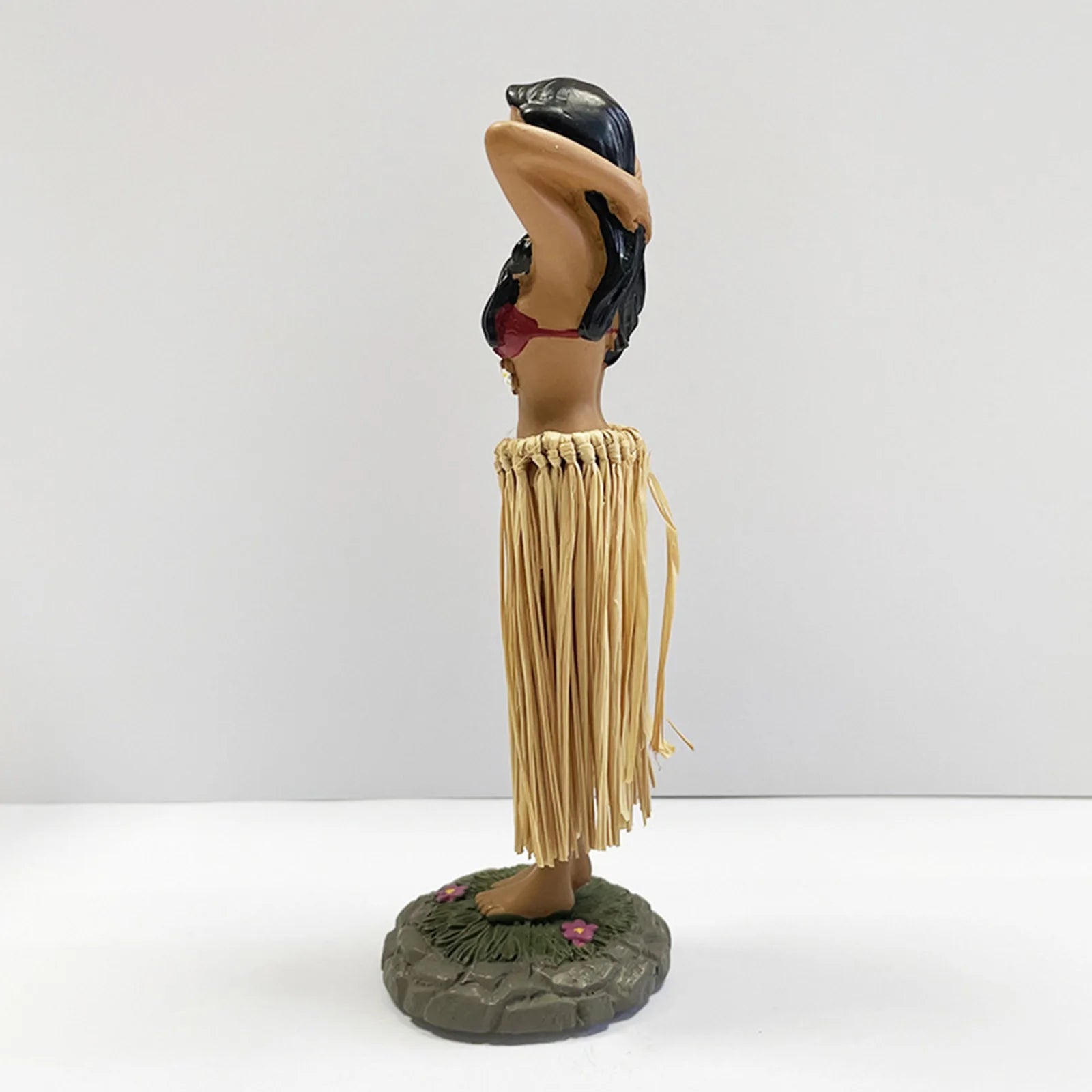 Hawaiian Hula Girl Dashboard Doll with Ukulele for Car Dashboard Collection Figurines Gifts Home Decor Mini Size Doll Dashboard