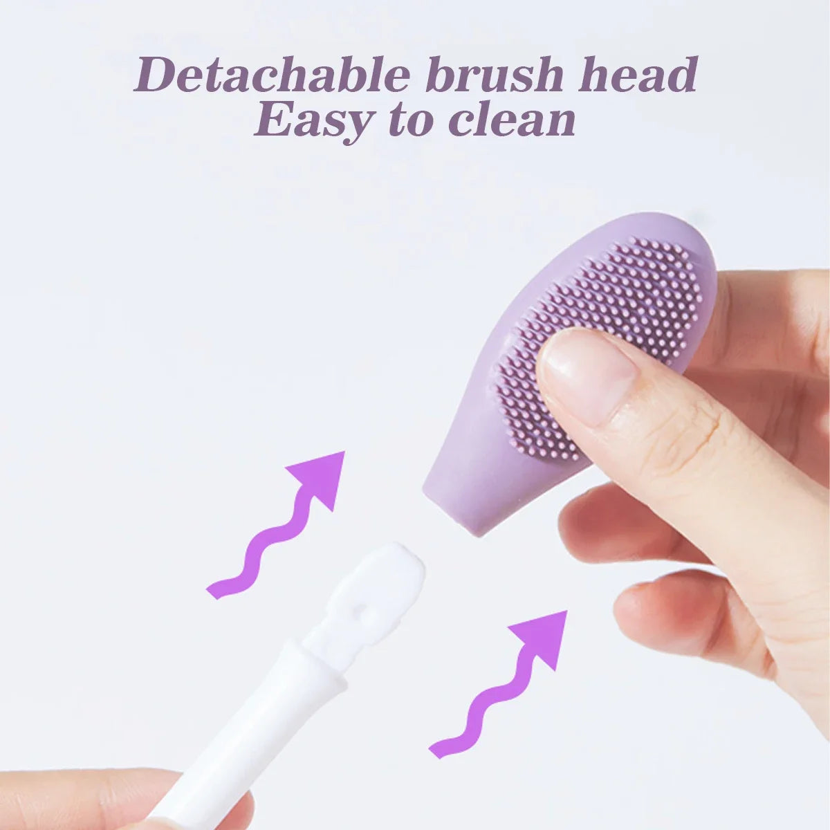 Silicone Facial Cleansing & Mask Brush 2 In1 Cleaning Tools Facial Skin Care Scrub Exfoliator Scrub Pore Blackhead Deep