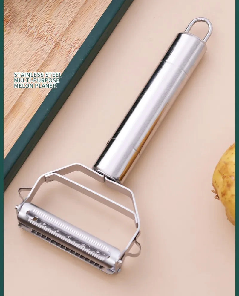 1 Pack Of Stainless Steel Peeler Kitchen Multifunctional Vegetable Cutter Fruit And Vegetable Tools Potato Carrot Melon Grater
