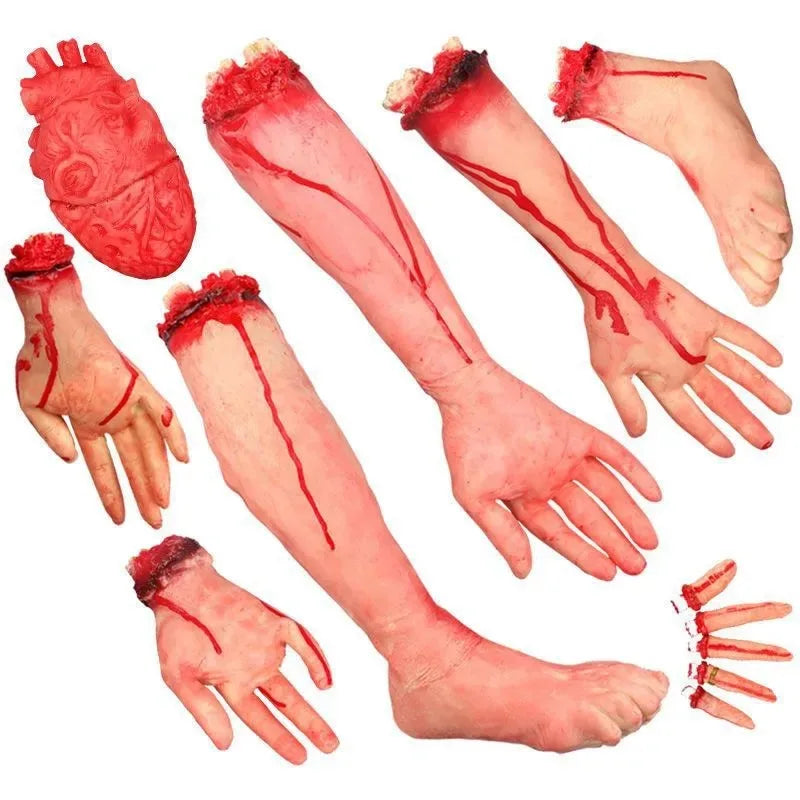 Bloody Fake Body Parts Halloween Props