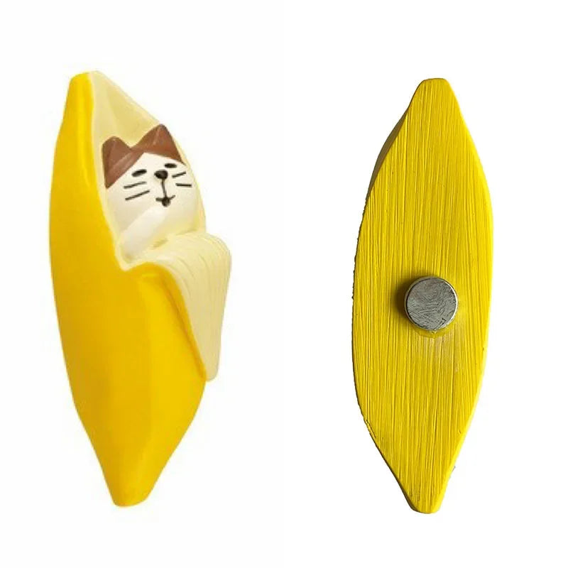 Resin Cute Cartoon Cat Fridge Magnetic Sticker Kawaii Zakka 3D Refrigerator Magnet Cute Magnets Home Decor New مغناطيس ثلاجة