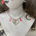 Y2K Dark Spicy Girl Harajuku Japanese Gal Womem Sweet Peach Heart