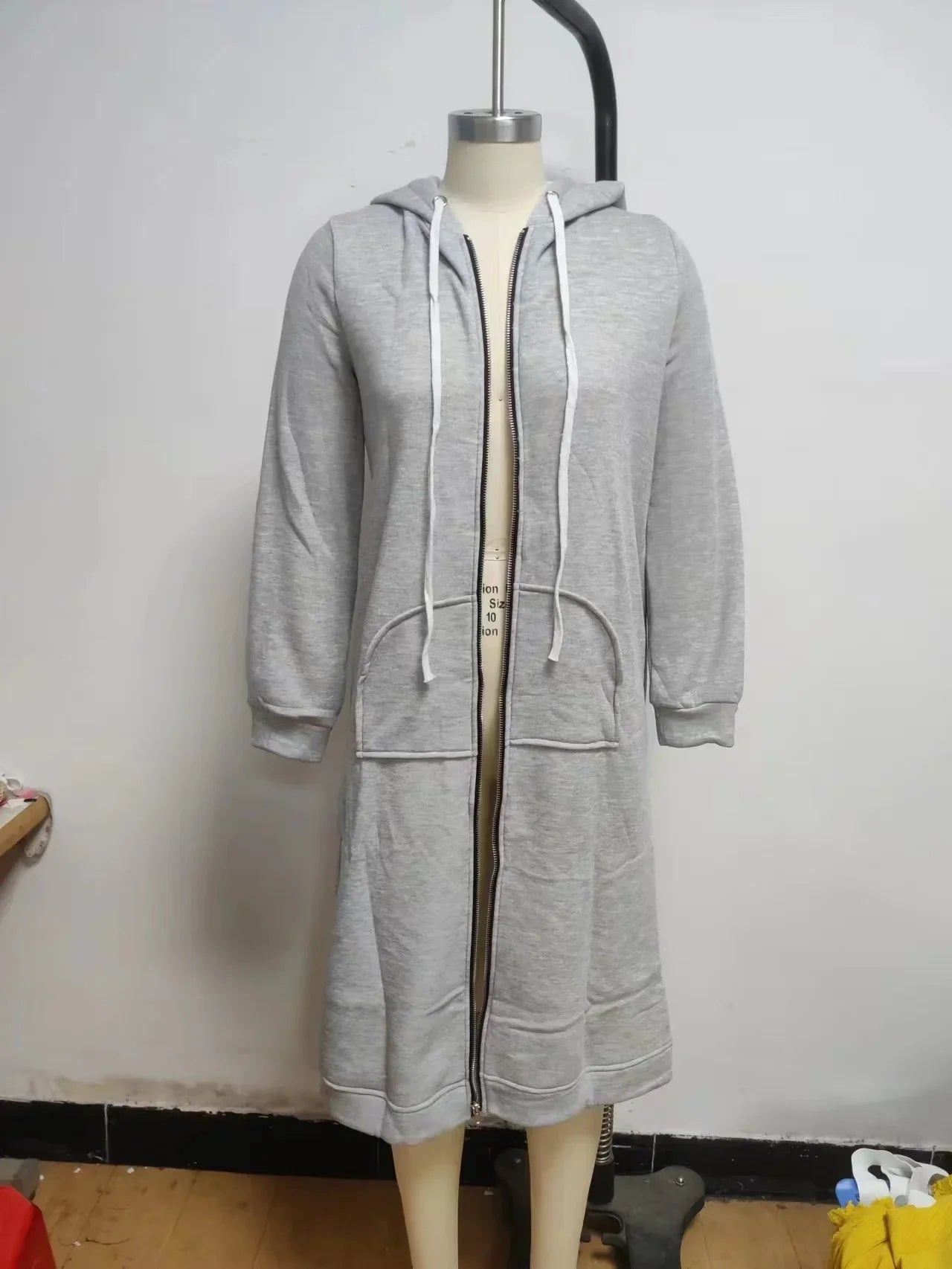 Autumn and Winter Hoodies for Women Casual Full Zip Up Hoodie Comfortable Womens Long Hoodies Fashion Sweatshirt with Pockets