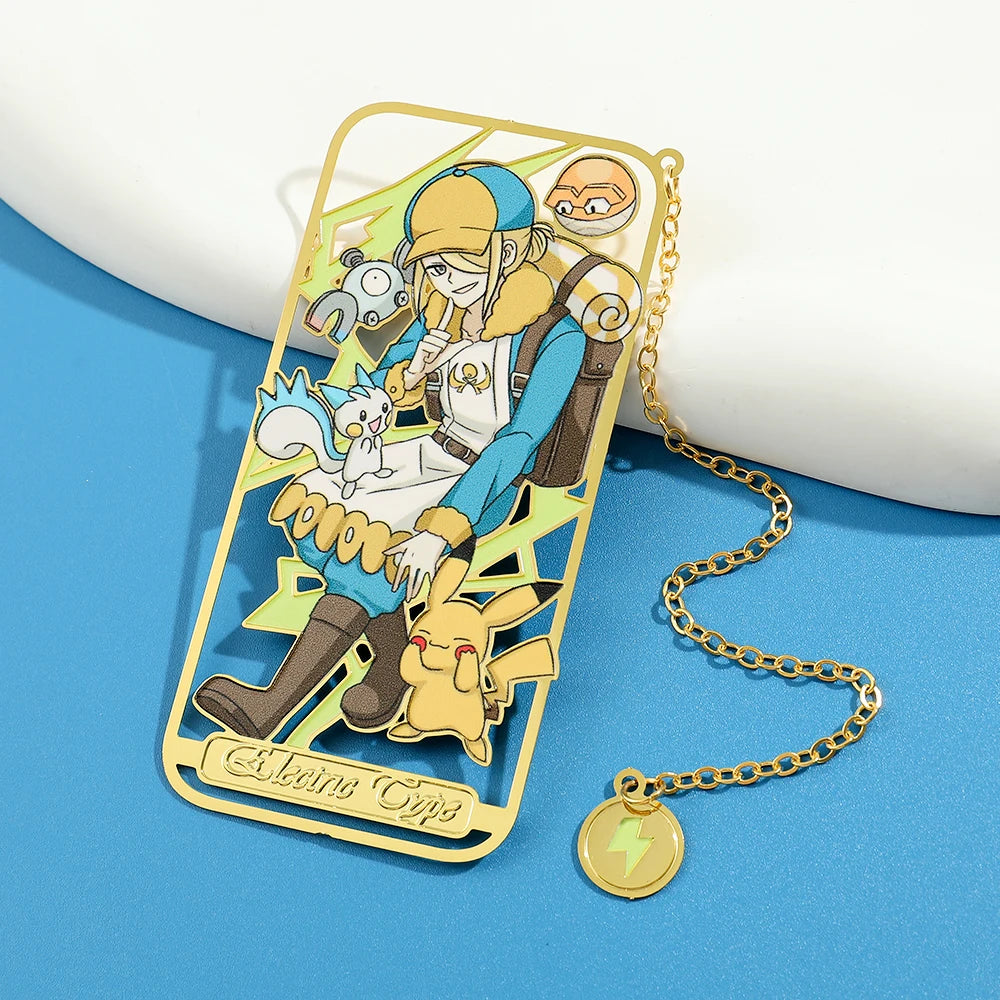 Cute Anime Pet Genie Book Mark Girl Fan Collection Metal Bookmarks Gift for Book Lover, Girl Book Accessories Reading Marker