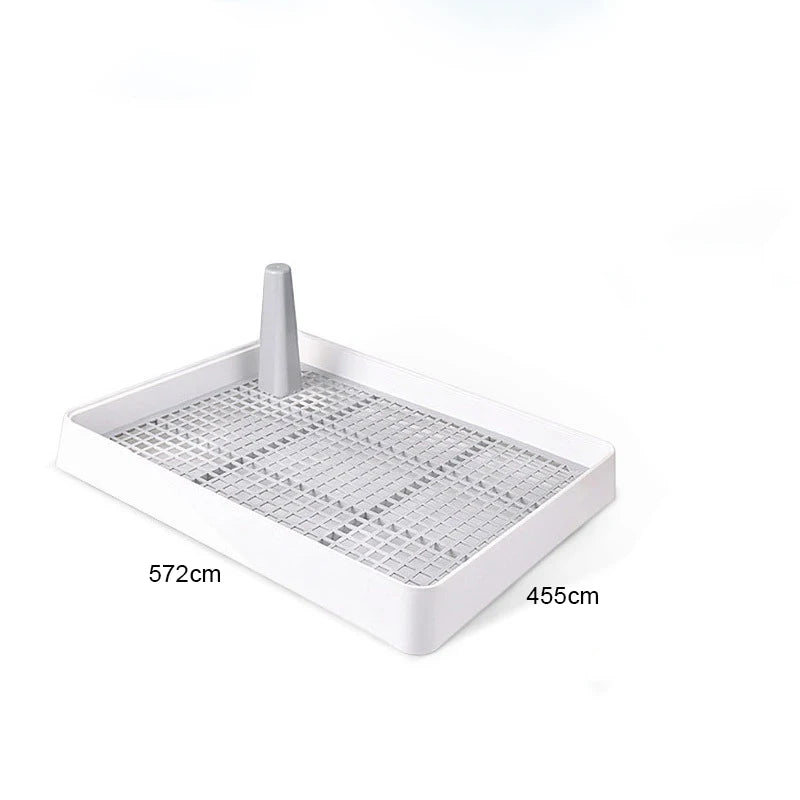 Dog Pee Tray Bedpan Indoor Simple Training Urinal Size Flat Grid With Column Pet Waste Toilet Pool For Dogs
