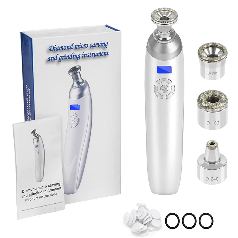 Portable Diamond Microdermabrasion Machine, Facial Skin Care Device for Skin Exfoliation & Blackhead Removal
