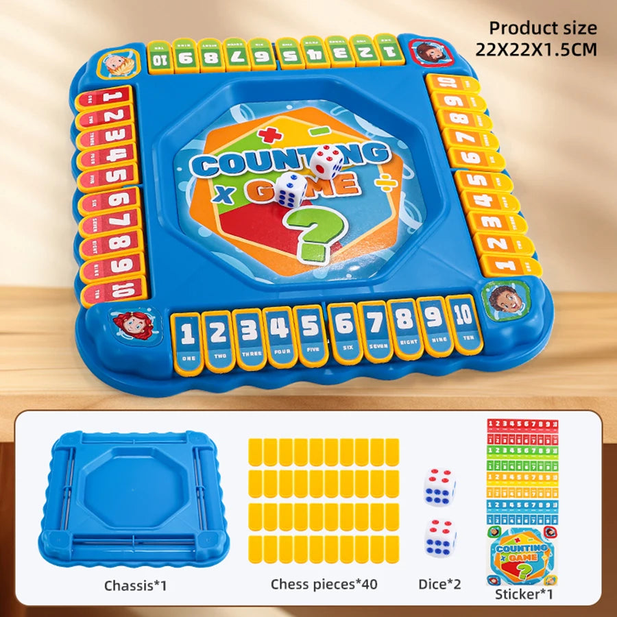 1set-Digital Flop Multiplayer Desktop Game Parent-child Interaction Children's Educational Enlightenment Toy Set Board Toy Gift