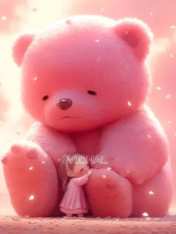 5D Fairy Dust Resin Diamond Painting Cartoon Cat Diamond Embroidery Mosaic Anime Girl Cross Stitch Set DIY Art Home Decor
