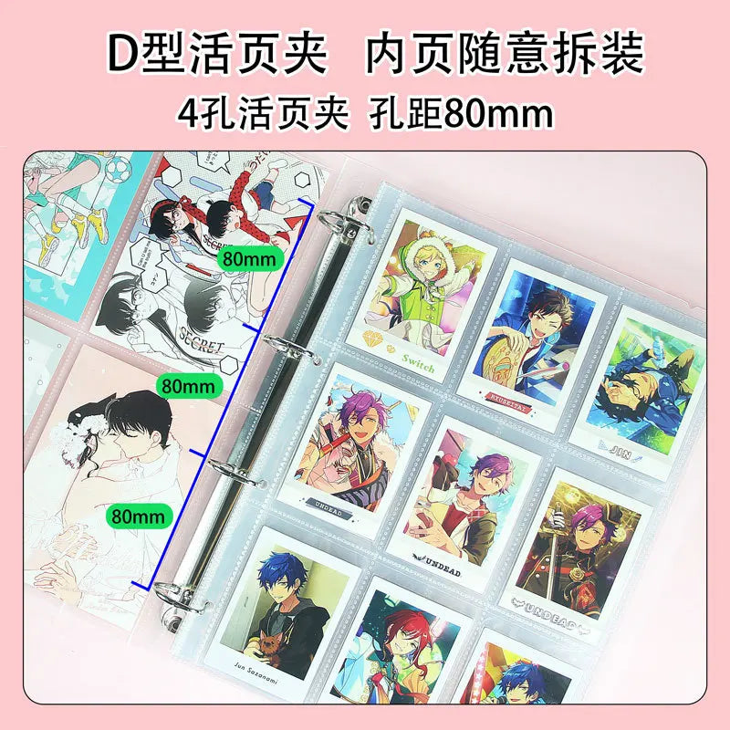 10Pcs A4 Double Sided Photo Sleeves Pages -Thick Clear Photo Album Inserts For Trading Cards, Postcards, Polaroids, Laser Ticket