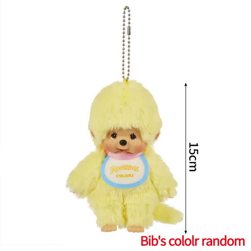 Monchhichi Keychain Kawaii Keychains for Bags Monchhichi Doll Hanging Pendants Children's Day Birthday Gift 몬치치