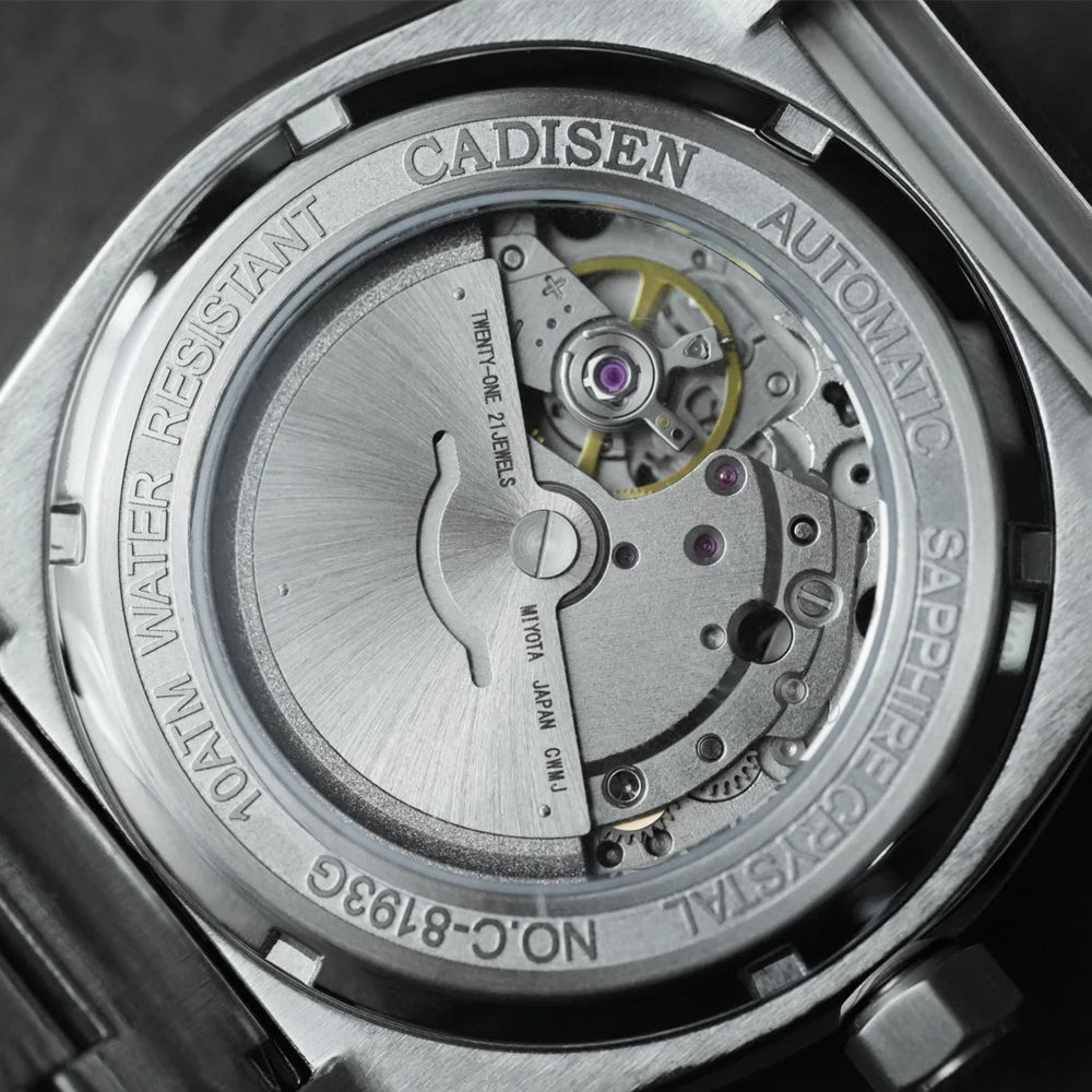CADISEN Automatic Mens Watches Fashion Top Brand Stainless Steel
