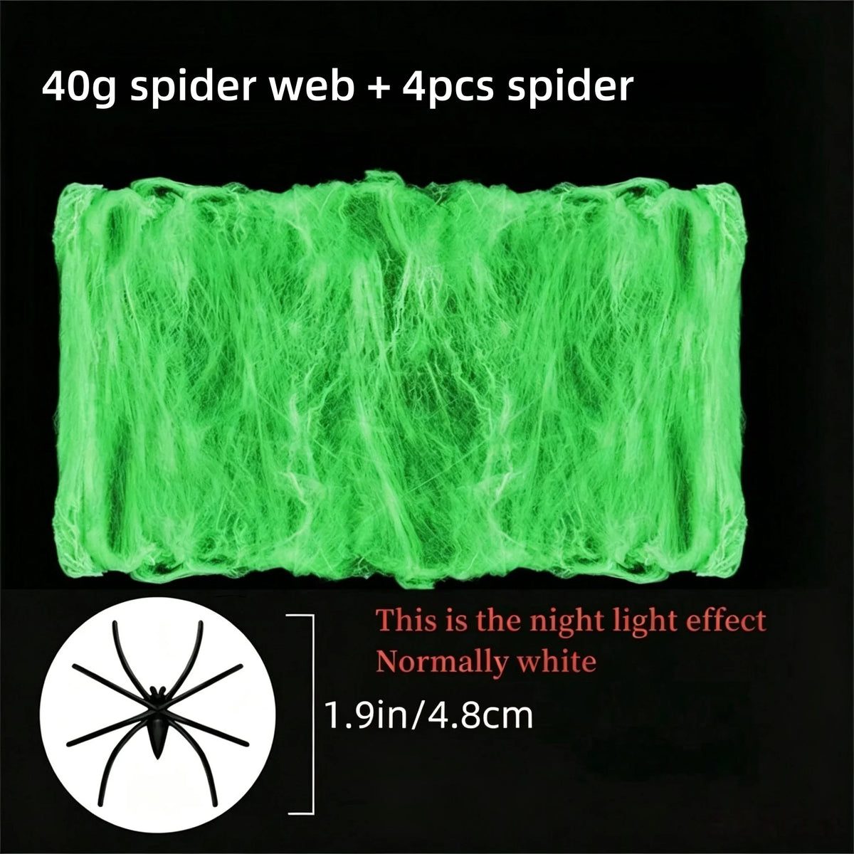 Halloween Glow in The Dark Spider Web, Halloween Decorations, Stretch Fake Spider Webs for Outdoor Indoor Courtyard Creepy Decor