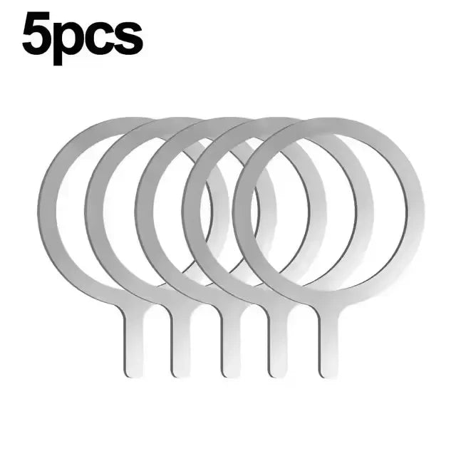 10/5/1PCS Thin Magnetic Metal Plate Ring For Magsafe Wireless Charger Iron Sheet Sticker Magnet Car Phone Holder Universal