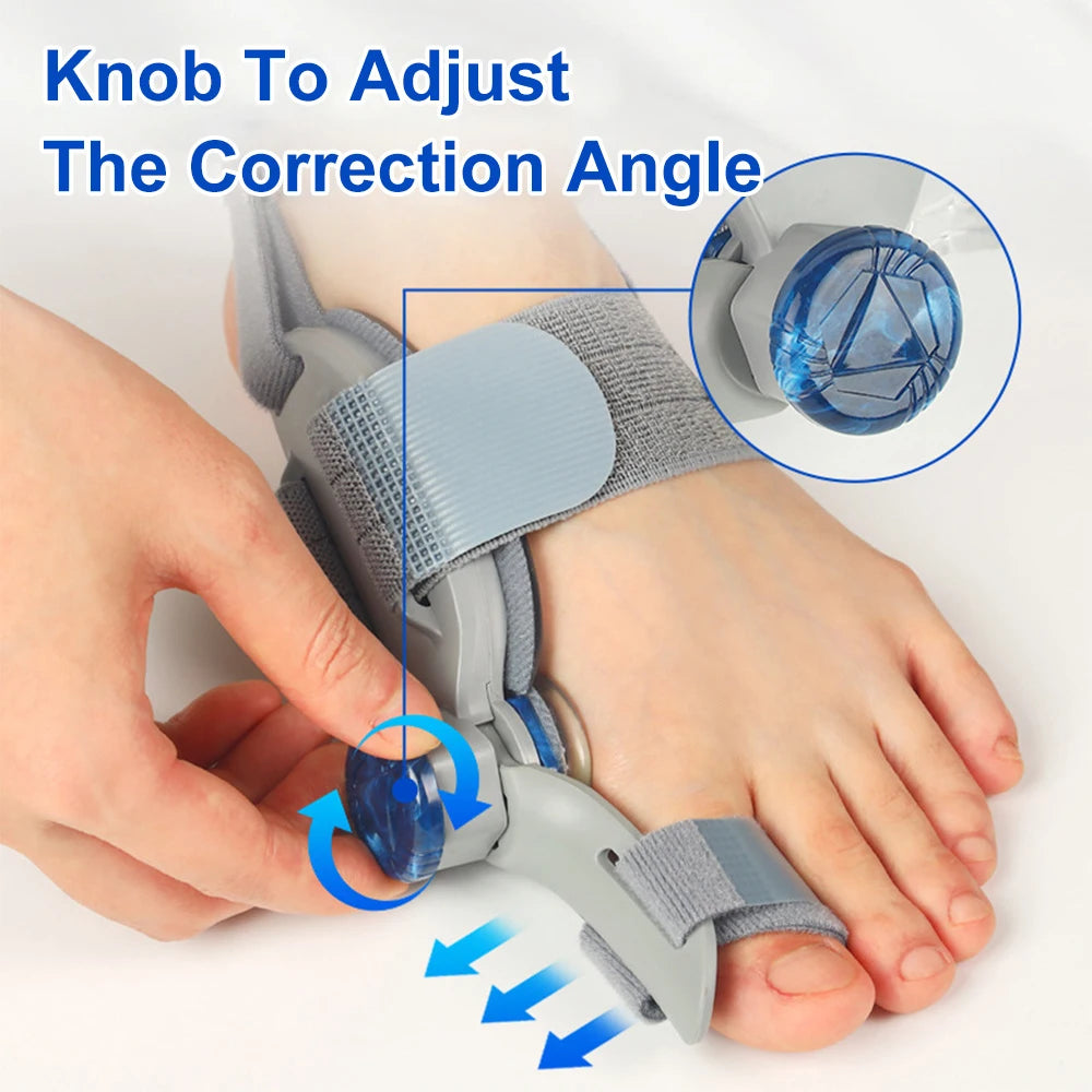 Toe Correction for Left Right Hallux Valgus Corrector Bunion Straightener Adjustable Thumb Big Toe Orthopedic Pedicure Foot Care