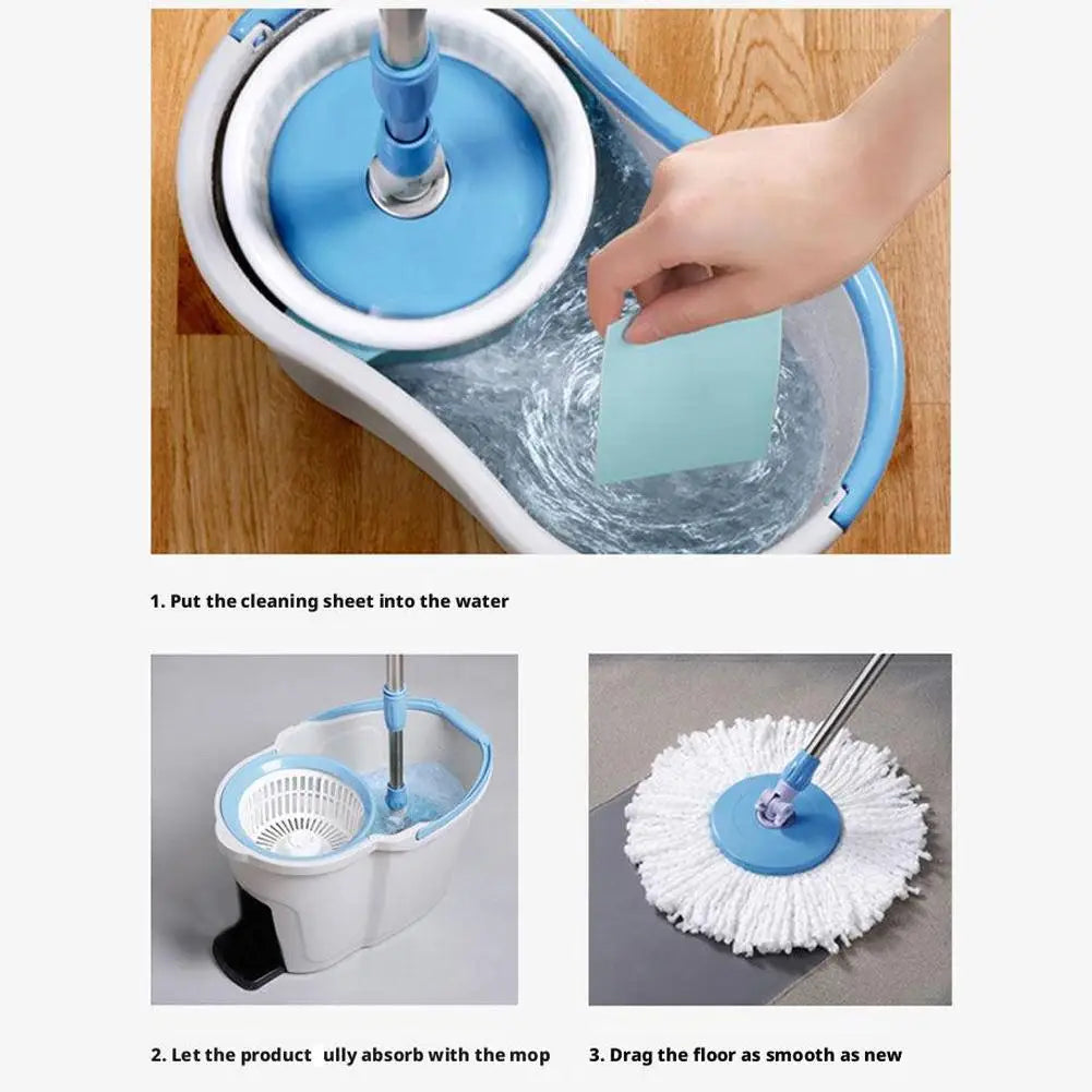 30pcs Water Soluble Floor Cleaning  Sheet Mopping The Floor Wiping For Wooden Floor Tiles Toilet Household Cleaning