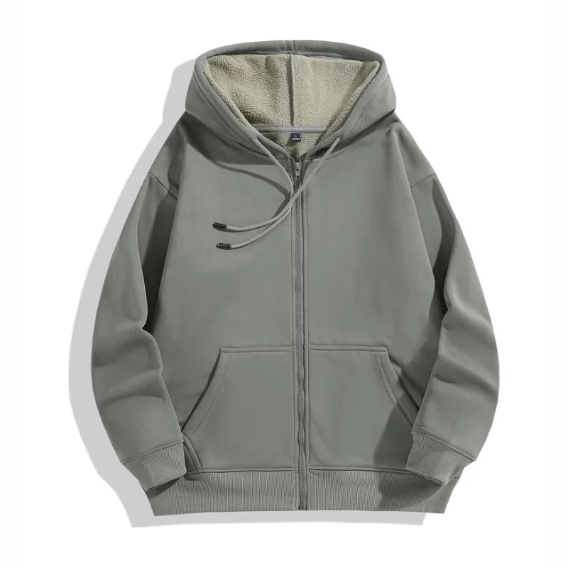 High Quality Velvet Zipper Hoodie Sweatshirt Custom Logo Embroidery Print Personalized Image Company Logo DIY 10 Color KAISING