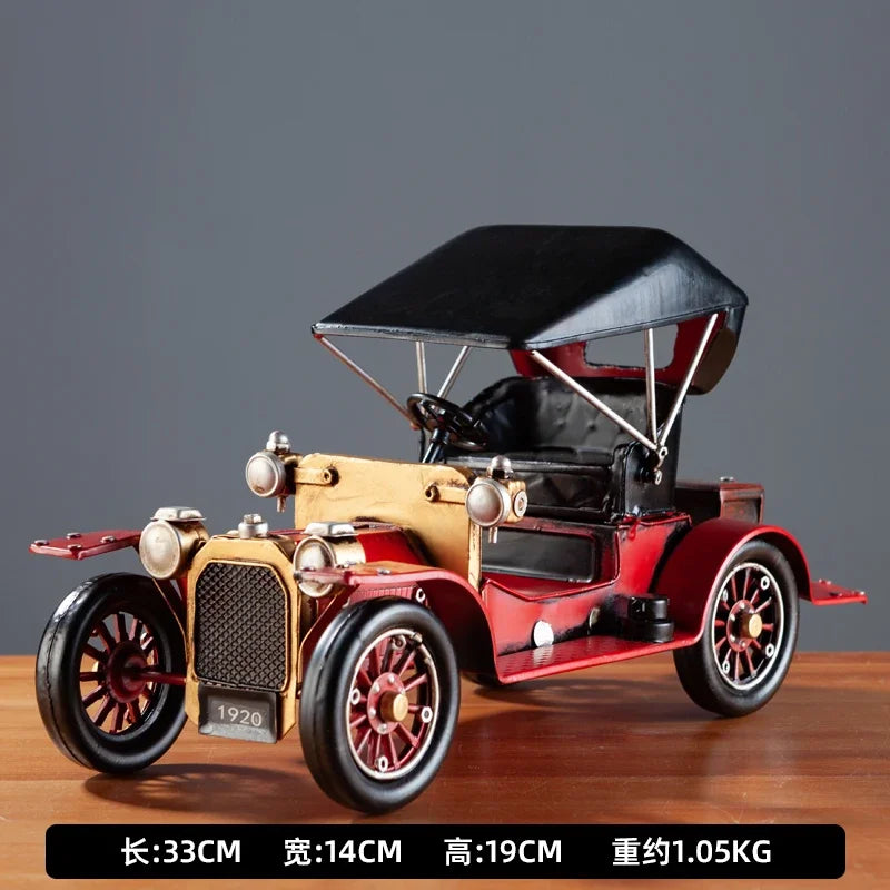 Vintage Nostalgic Vintage Car Models Office Accessories Creative Home Porch Living Room Wine Cabinet Decorations Room Decor