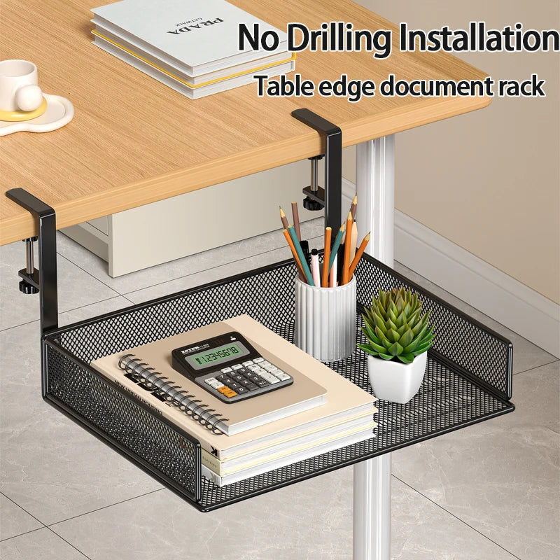 Clamp-On Under Desk Drawer Organizer