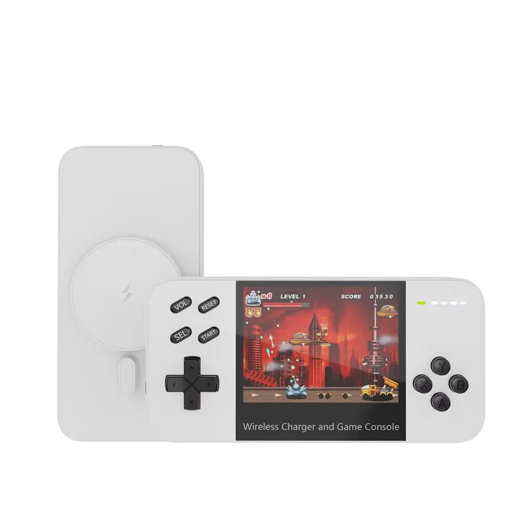 New game console with 1500 games, for Magsafe iPhone 17 16 15 14 13 12 Wireless Charger 5000mAh Power bank Phone backup battery