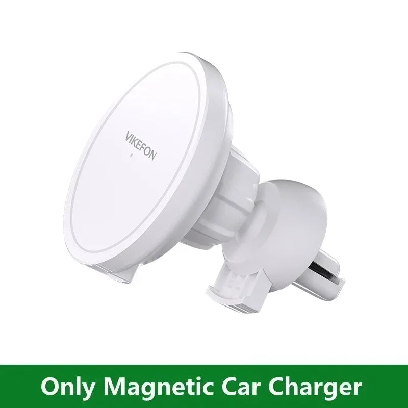 Magnetic Wireless Charger Air Vent in Car for Macsafe iPhone 12 13 14 15 16 Pro Max Magnet Phone Holder Fast Car Charging Stand