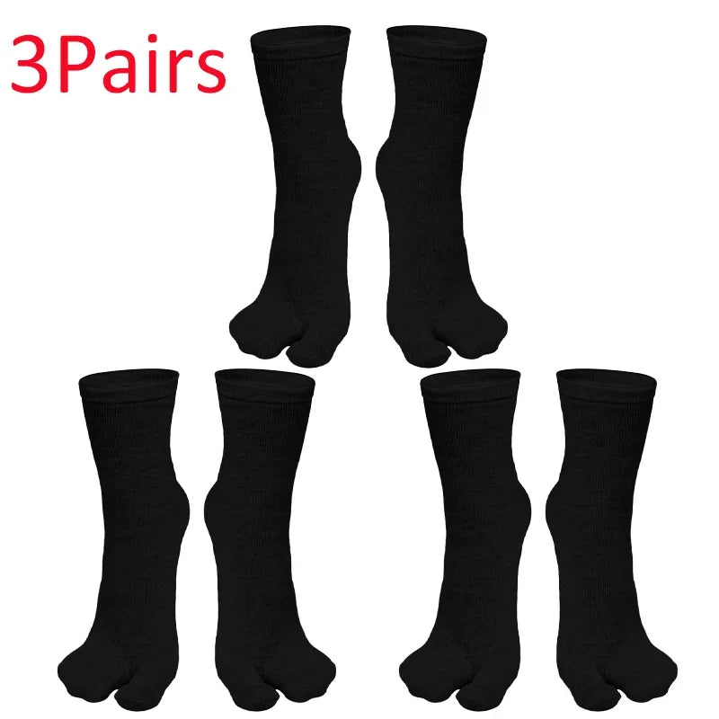 Wiggle Socks Fashion Japanese Style Tabi Toe for Men Women Summer