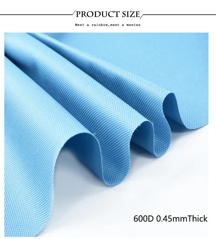 50*150cm 600D Waterproof Oxford Cloth Fabric PVC Sun Protection Rainproof Fabrics Backpack Tent Outdoor Material Accessories