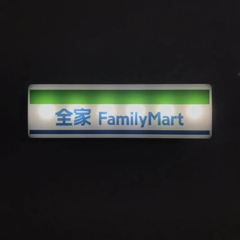 Fridge Magnet Convenience Store Night Light Glowing Signboard Miniature Room Decor Luxury Home Decor