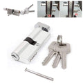 Door Cylinder Lock Biased 3 Keys Anti-Theft Entrance Aluminum Door Lock Home Security Interior Bedroom Lock Cylinder
