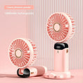 Portable Neck Fan with LED Display & Phone Stand – 1800mAh Rechargeable