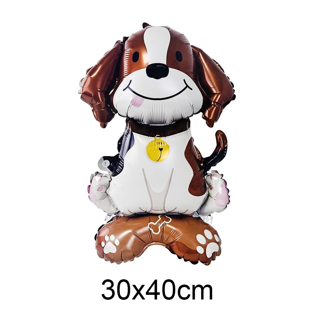 Standing Cute Animal Giraffes Seals Turtles Sharks Dolphin Bunny Foil Balloons Animal Sea Zoo Themed Birthday Party Decorations