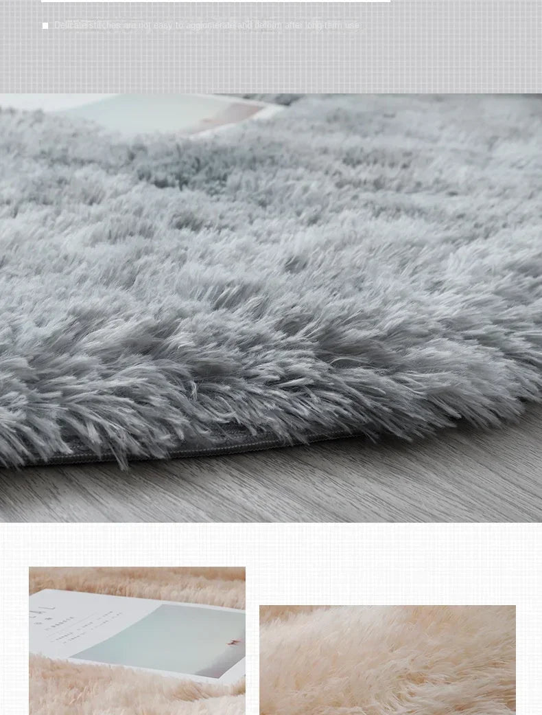 VIKAMA Simple Pink Girly Heart Plush Carpet Bedroom Bed Blanket Room Full Of Easy To Care Carpet Cute Princess Carpet Home Decor