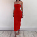 Summer Women's Dress Long Sling Dresses Club Sexy Suspender Dress