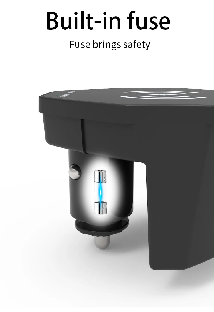 Wireless Charger For Audi A6 A7 S6 S7 C8  2019-2023 Cigarette Lighter Car Charger 15W Car Mobile Phone QI Fast Charging