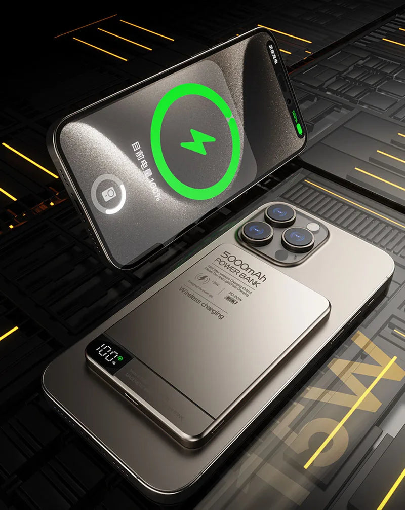 10000mAh Power Bank Magnetic Qi Wireless Charger PD20W Super Fast Charging Powerbank For Magsafe iPhone Samsung Huawei Xiaomi