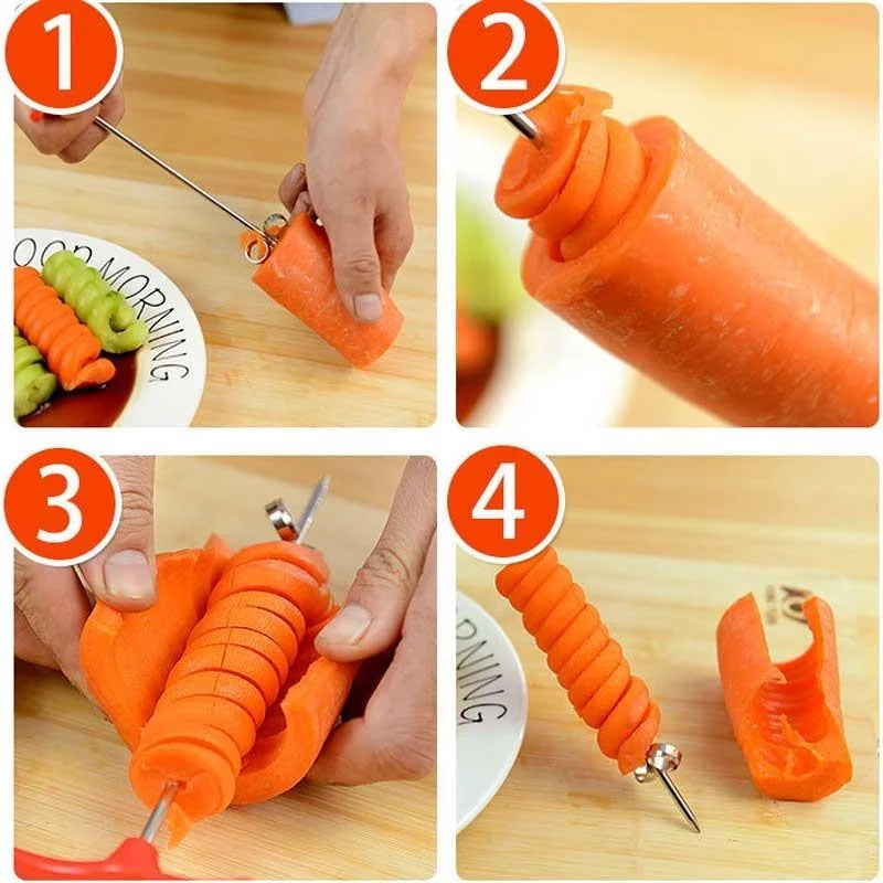 Manual Spiral Slicer Vegetable Cutter