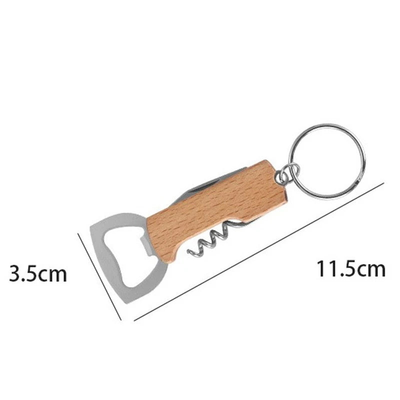 10Pcs Wooden Bottle Opener Home Supplies Beer Opener Kitchen Accesories Wine Opener Drink  Wedding Gifts For Guests
