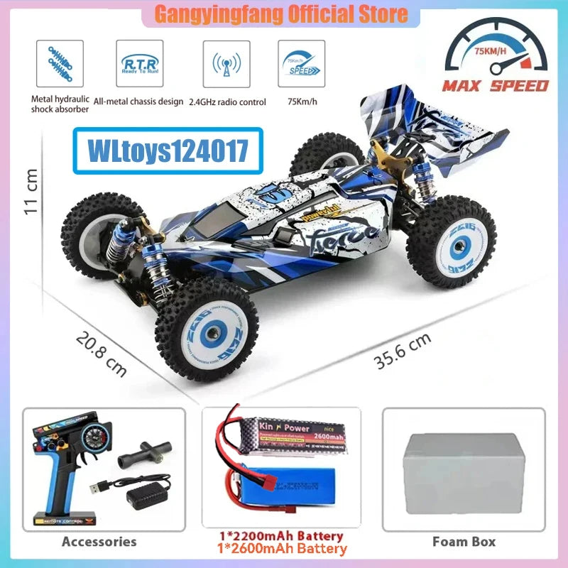 1/12 124017 Wltoys -V8 2.4G Racing RC Cars 4WD