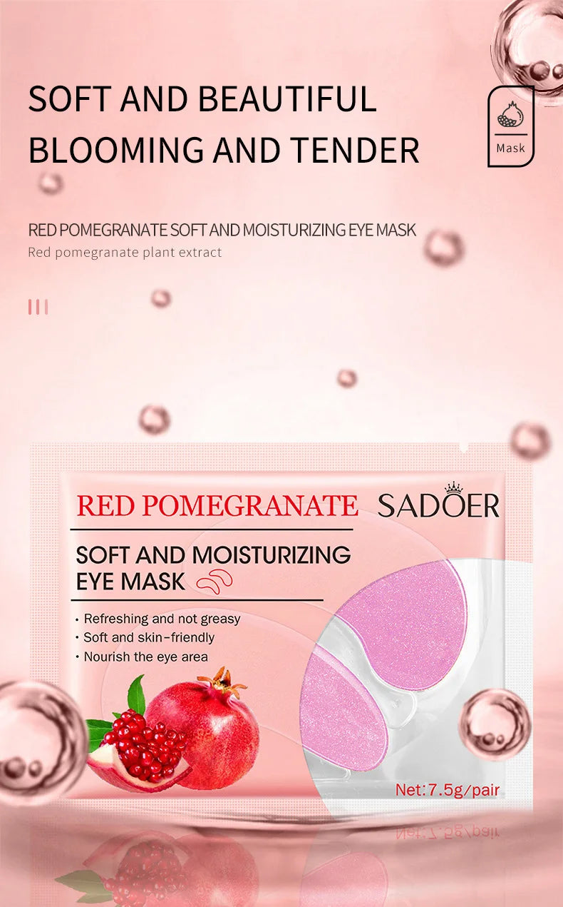 10 Pairs SADOER Crystal Collagen Eye Mask Anti Wrinkle Dark Circles Removal Eyes Bags Moisturizing Eye Patches Skin Care