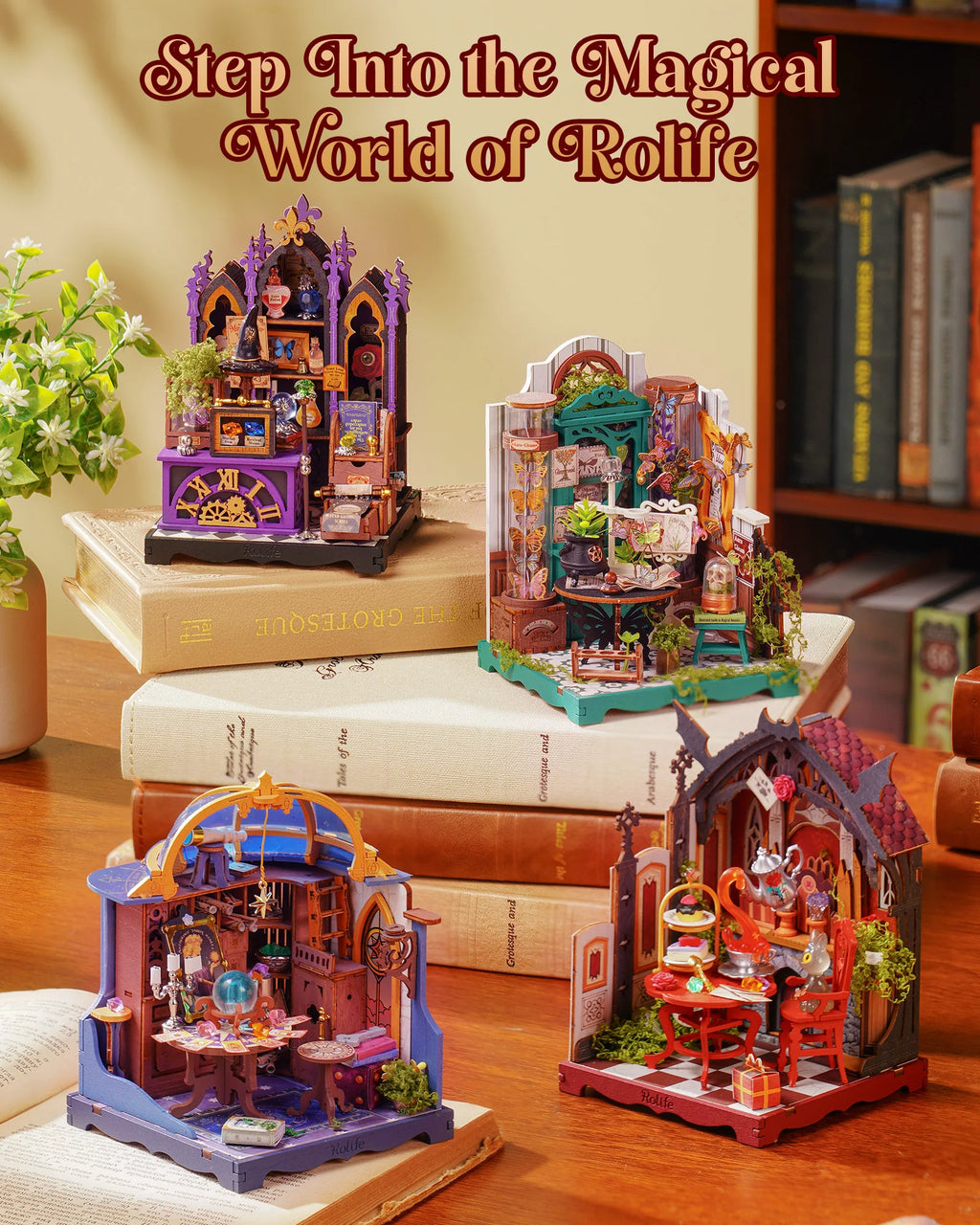 Rolife Wooden 3D Puzzle Toys - Rosa Salon DIY