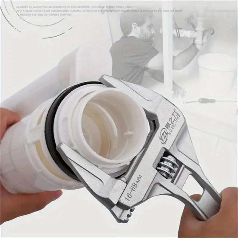 1Pc Mini Adjustable Bathroom Adjustable Wrench Strong Clamping Large
