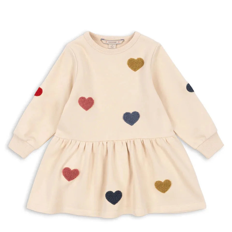 Kids Sweatshirt and Pant Set 2025 Autumn Heart Cherry Print Girls Dress Long Sleeve Boy Hooded Hoodies Pullover Casual Trousers