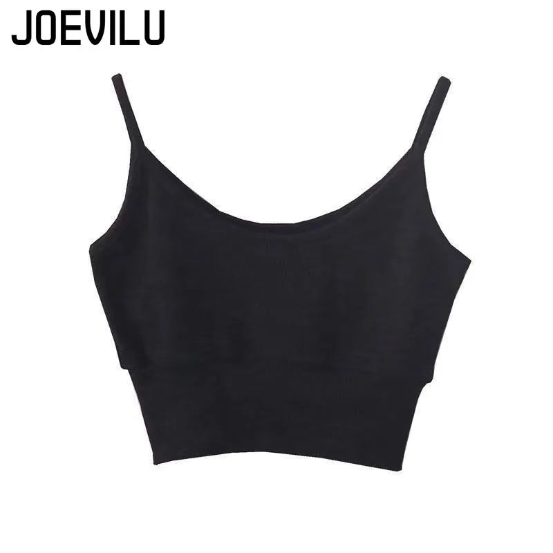 Oversized Crop Sweatshirt and Spaghetti Strap Top Women's Streetwear 2 Piece Set 4 Color Options Sweatshirts Kpop Casual Clothes