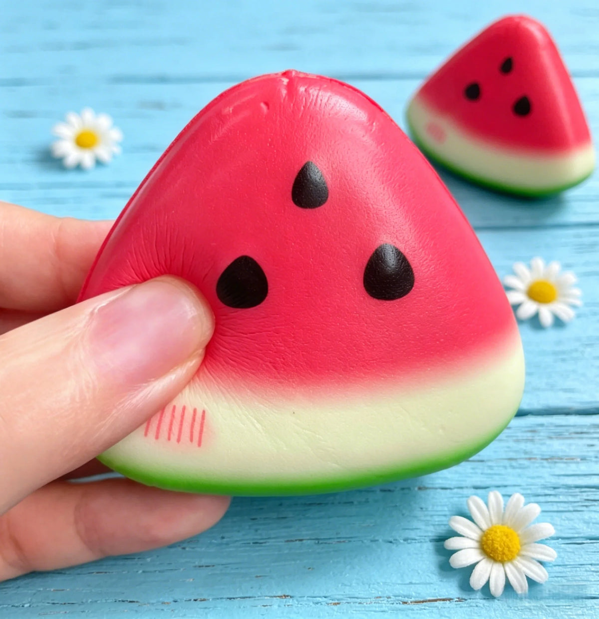 1/3/5pcs Squishy Watermelon Fidget Toy Anti-stress Slow Rising Fruit