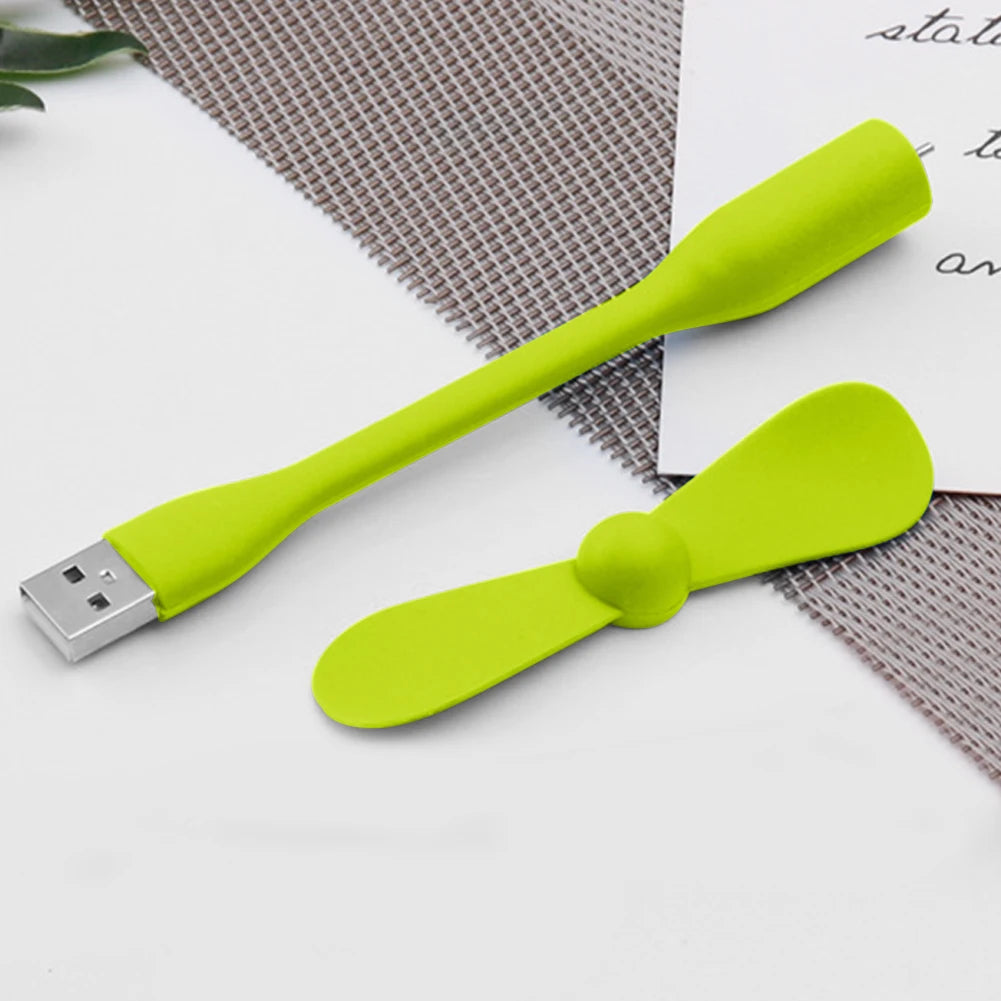 Flexible USB Mini Fan for Laptop & Power Bank