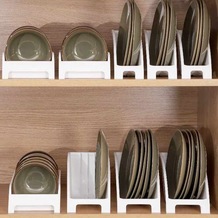 1PC Cabinet Shelves Plates and Dishes Storage Rack Bowl Cup Rack Multifunctional Organizer Kitchen Supplies Holder