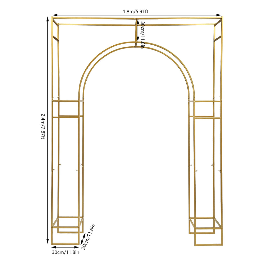 180*250cm Wedding Arch Backdrop Stand Decor Backdrop Stand Ceremony